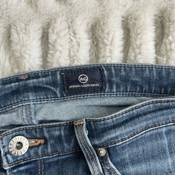 AG Adriano Goldshmied Legging Skinny Ankle Jeans in Blue Stretch Denim 29 - Picture 5 of 7